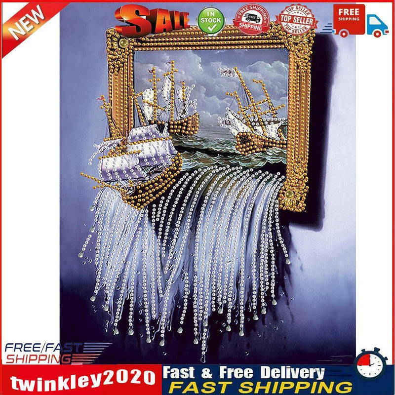 Waterfall Special Shaped Partial Drill Mosaic Rhinestone Diamond Pictures Newly