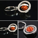 Gift Lovely Sports Rotating Basketball Keyring KeyFob Keychain