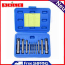 10pcs Broken Head Taps Extractor Stripped Screw Bolt Nut Remover Set Hand Tools