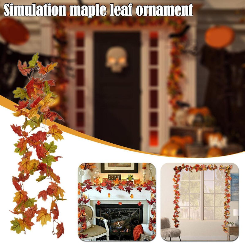 Herbst Ahornblatt Kürbis Beeren Kranz Halloween Thanksgiving Door Home Decor.