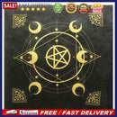 Tarot Card Tablecloth Pentagram Divination Altar Cloth 49x49cm for Solitair