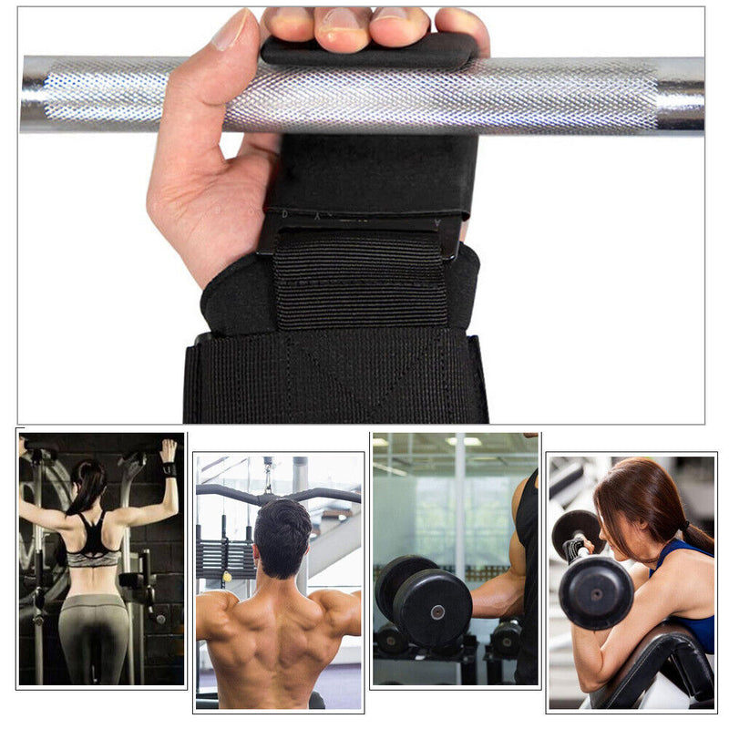 1pc Anti-Skid Pull-Up Wrist Guard Hook Barbell Bodybuilding Workout Grip Gloves