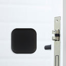 Punch Free Door Bumper Protector Self Adhesive Handle Square Pads (Black) Newly