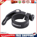 MTB Bike Road Quick Release Seat Post Clamp Saddle Tube Clip (Black 34.9mm)