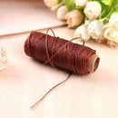150D 50m Wear Resistant Wax Thread DIY Leather Purse Sewing Line(Coffee)