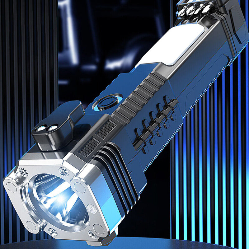 Portable USB Charging IPX6 Waterproof Torch for Emergency Hiking Flash Light