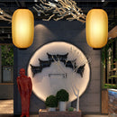 2x Japanese Sushi Lantern Restaurant Bar Festival Hanging Decor (A Beige) Newly