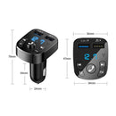 Bluetooth FM Transmitter MP3 Player Dual USB Car Charger Fast Charger Adapter