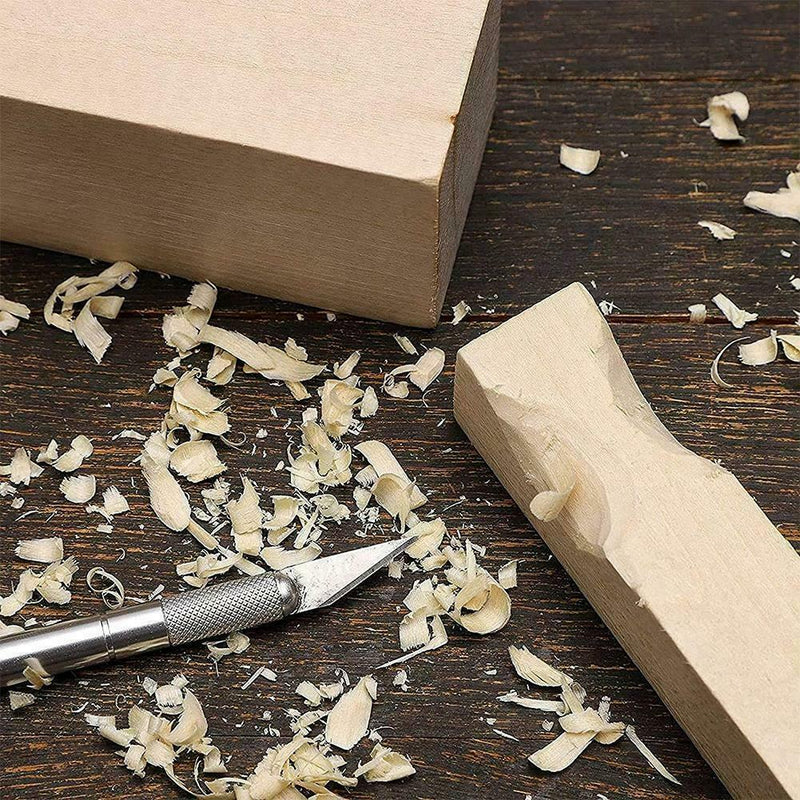 10*2.5*2.5cm Crafts Supplies Kit Basswood Carving Blocks Wood Whittling I7N8
