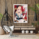 Rose Beauty Oil Paint By Numbers Kits Canvas Picture Wall Art DIY Craft Coloring