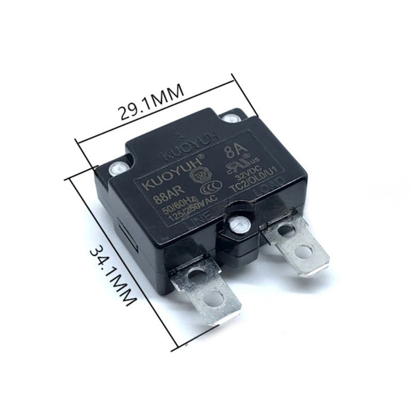 KUOYUH Circuit Breaker Overcurrent Protector 88AR Series 8A Automatic Reset