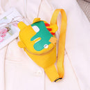Kids Chest Bag Cute Fanny Cartoon Cross-body Money Pouch (Yellow Dinosaur)