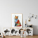 DIY 5D Diamond Painting Full Round Mosaic Fox Handmade Picture Art Home Decor