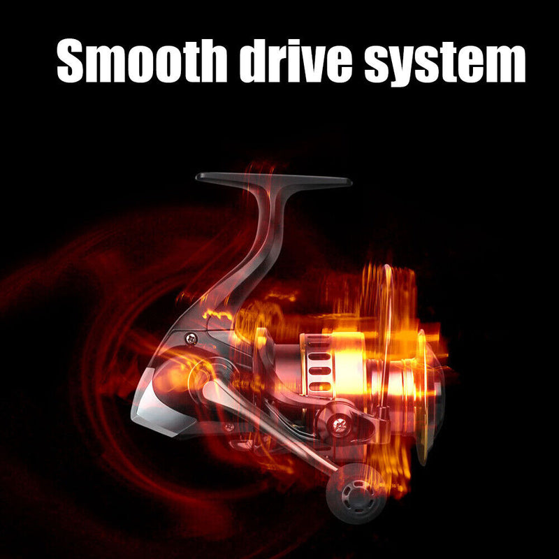 Metal Spool 5.2:1 Spinning Reel Drag Line Spool Fishing Tackle (HE5000) Newly