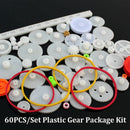 Gear Kids Gift Package Kit Plastic Gears DIY Gear Assortment Axle Belt Bushings