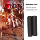 2pcs Bicycle Soft Foam Silicone Sponge Anti-slip Handle Bar Grips (Black) Newly