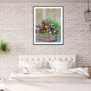 5D Diamond Painting Wood Flower Vase Full Round Drill DIY Home Decoration Gifts