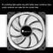 FR-701 PC Case Fan 9 Blade Addressable RGB LED PWM Cooling Fan (Reverse) Newly