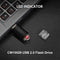 CW10029 High Speed USB 2.0 Flash Drive Clear Cap Thumb Drive (64MB Black)