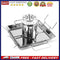 Stainless Steel BBQ Chicken Roaster Tray Oven Roasting Pan Barbecue Grill R