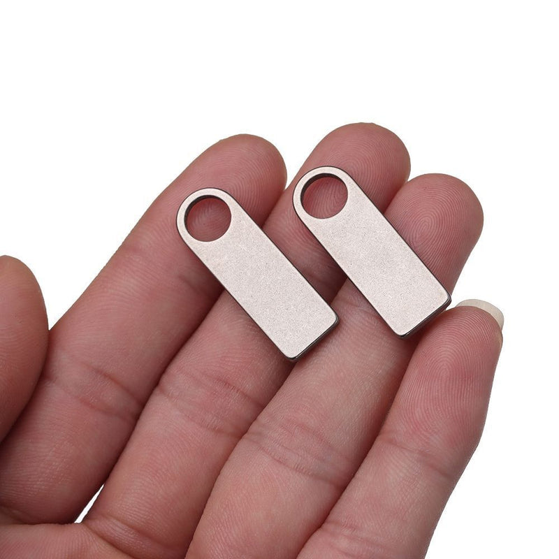 EDC Multi Tool Titanium Plate DIY Name Tag Anti-Lost Pet Keyring Pendant