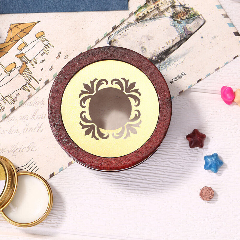 Retro Wax Seal Melting Oven, Solid Wood Stove, Decorative Wax Stamp, Craft