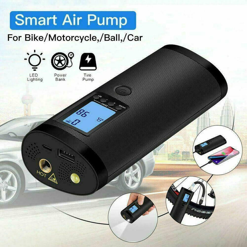 Rechargeable Electric Air Compressor Car Bicycle Inflator Pump Tire AU L2U3