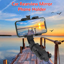 Car Phone Holder 360 Degree Rotatable Rearview Mirror Seat Cell Phone Holder