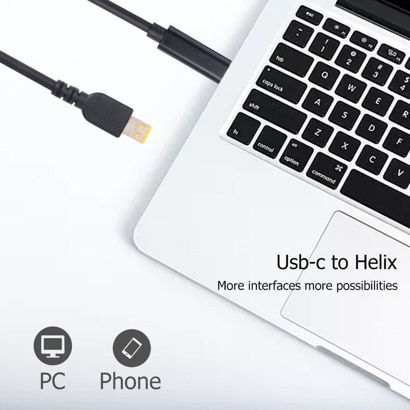 PD USB C Female to DC Connector Power Supply Adapter for Lenovo ThinkPad Helix