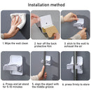 Garden Self Adhesive Dustpan Hanger Storage Rack Mop Gripper Broom Holder