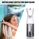 200ml High Pressure Spray Mist Bottle Salon Barber Hair Tool (Clear White)