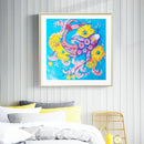 5D Diamond Colorful Fish Partial Special Drill Rhinestone Painting (bj107) Newly