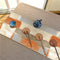 Style Table Runner Burlap Linen Abstract Paint Art Table Dresser Runner