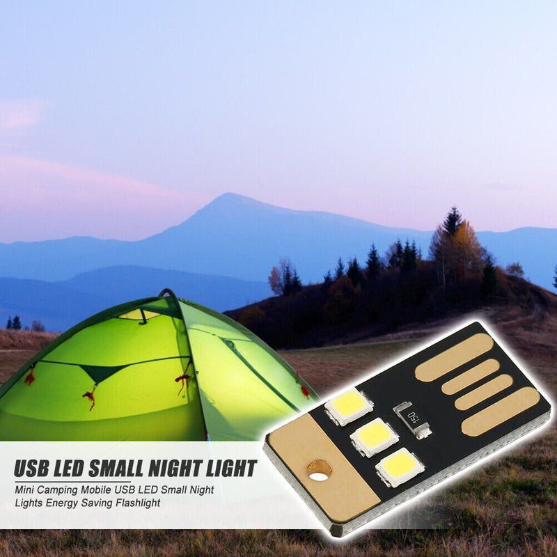 Camping Portable Mini LED Lights Energy Saving Rechargeable Lamp (5pcs) Newly