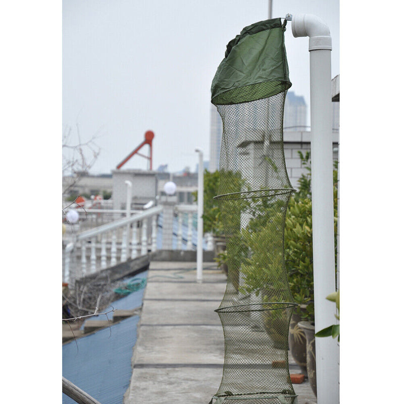 Fishing Dip Nets Folding Fish Trap Fishing Cage Basket Shrimp Carp Fishing To