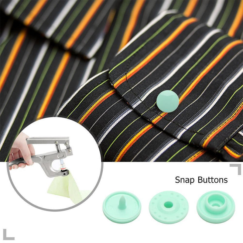Akaddy 50pcs Push Button Lock DIY Baby Clothing Push Button (Sky