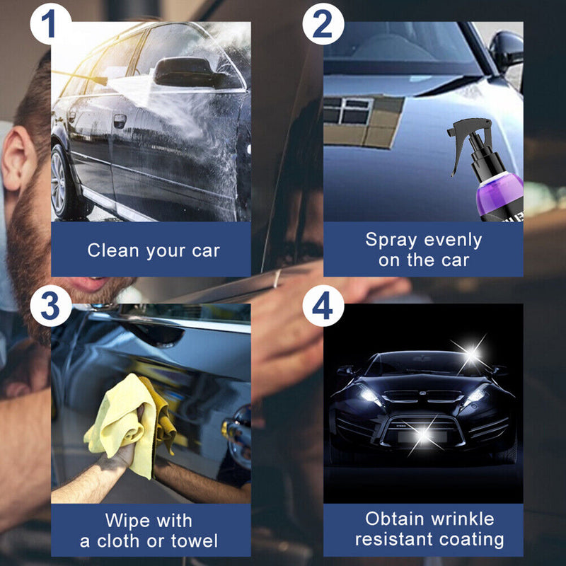 Car Wax Cleaning Polishing Spray Auto Decontamination Coating Agent Wax Cleaner