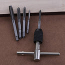 6pcs T-type Machine Screw Thread Tap Wrench M3/M4/M5/M6/M8 Tap Set DIY Tool