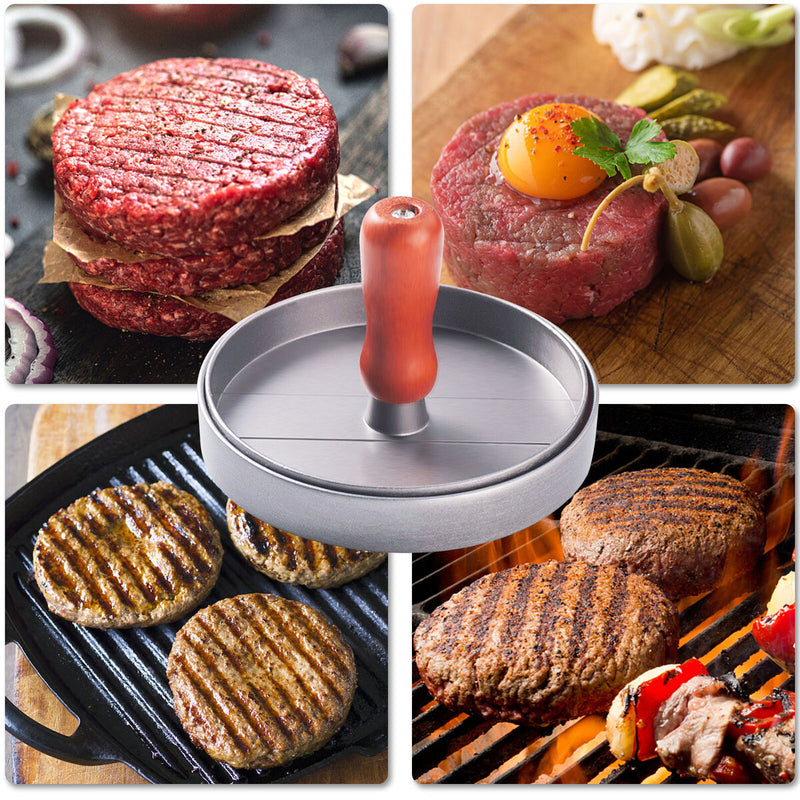 Burger Press 100 Patty Papers Set - Non-stick Hamburger Patty Maker Mold