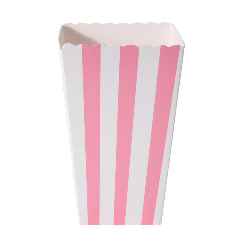 12pcs Favor Candy Treat Popcorn Boxes for Wedding Party Supply(Pink)