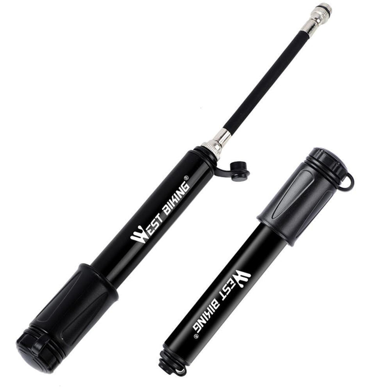 WEST BIKING 100PSI Bicycle Tire Air Inflator Portable MTB Pump for Basketball