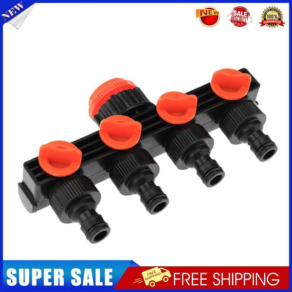 4 Way Faucet Connectors Hose Pipe Splitter Drip Irrigation Garden Watering