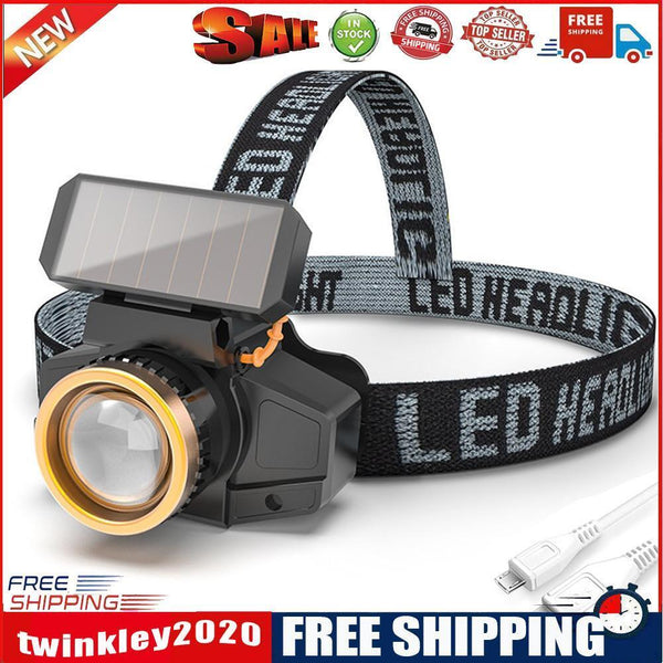 XPE LED Headlamp Sensor Headlight with Battery Head-mounted Flashlight Lamp
