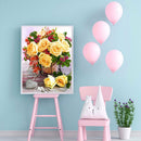5D Diamond Painting Flower Full Round Drill DIY Wall Art Crafts Home Decorati