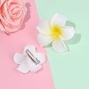 Hair Accessories Gift Hair Clip Beach Seaside Flower White Plumeria Hairpin