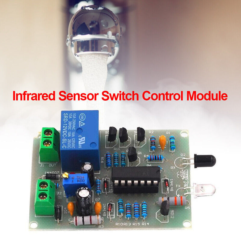 Infrared Proximity Switch Board DIY Kit 0-40s Automatic Faucet Sensor Module