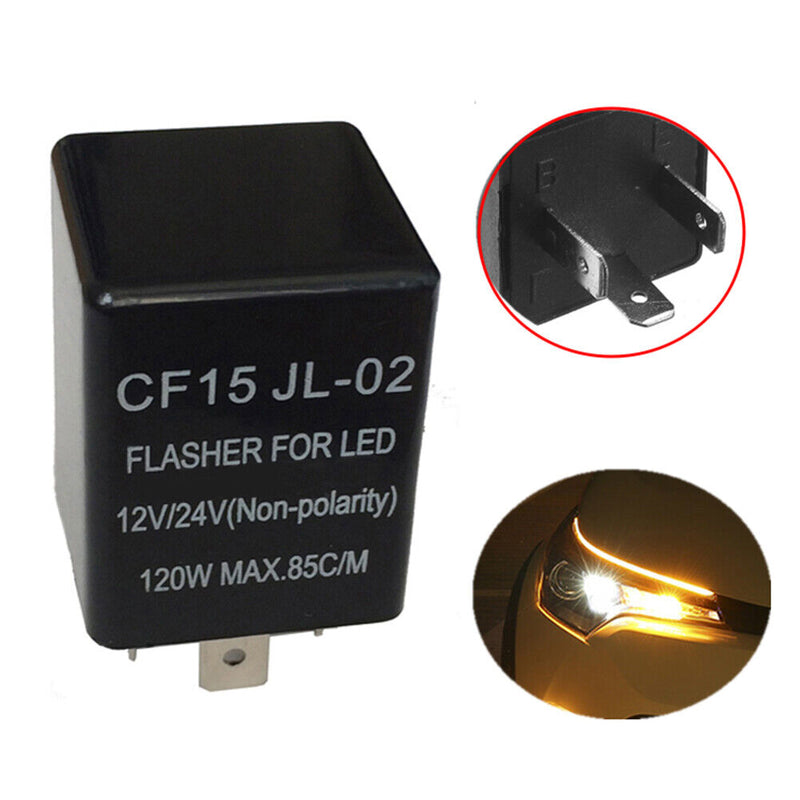 LED Flasher Relay Practical Turn Signal Flashing Relay Automotive Accessories