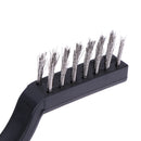 3pcs Set Plastic Handle Wire Brush Stainless Steel Brass Wire Brush Tool Hausha