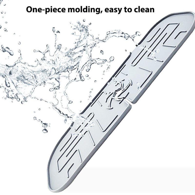 Faucet Absorbent Draining Mat Splash Guard Sink Water Drying Pad (White) Newly