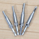 4 pcs HSS Self Centering Hinge Drill Bits Set Door Cabinet Newly
